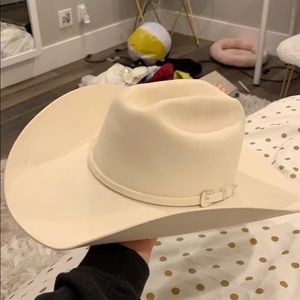 White cowboy hat